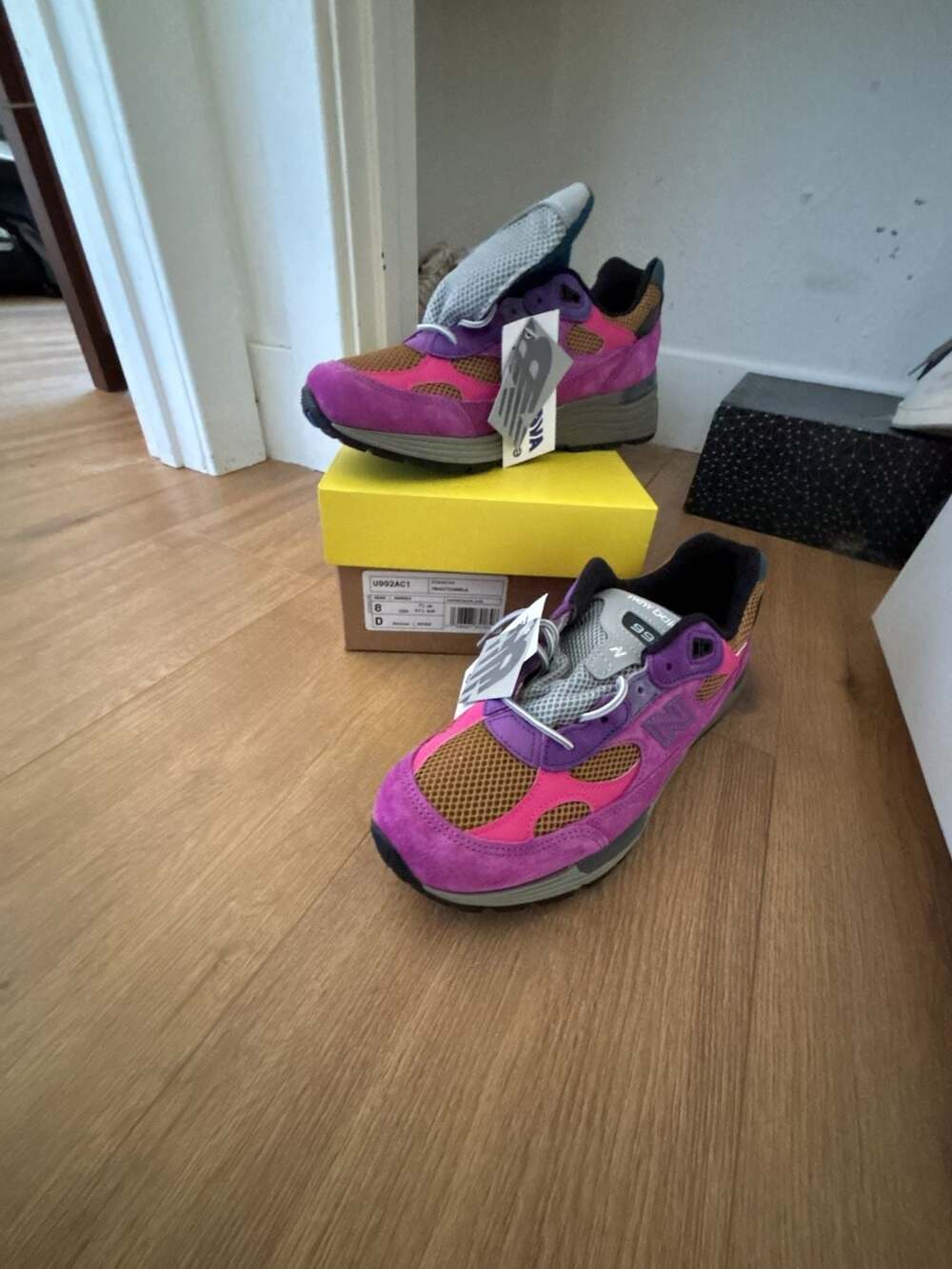 New Balance Action Bronson x 992 Size 8 Digitalis Purpurea
